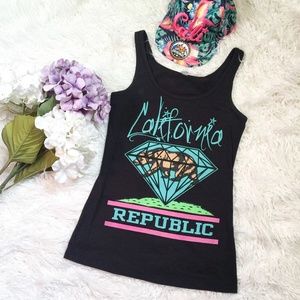 California Republic Graphic Tank Top. Medium